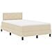Letto Box Spring con Materasso Crema 120x190 cm Tessuto - Foto miniatura 3