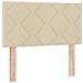 Letto Box Spring con Materasso Crema 120x190 cm Tessuto - Foto miniatura 7