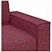 Divano a 2 posti rosso vino 140 cm in tessuto - Foto miniatura 7