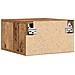Comodini 2 pz a muro in legno vintage 35x35x20 cm - Foto miniatura 8
