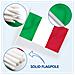 Set Di Bandiere Italiane, Bandierine A Mano 13 X 20 Cm, 12 Pezzi Con Asta Da 30,5 Cm - Foto miniatura 6