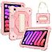 Custodia Per Ipad Mini 6 8,3"" Con Supporto E Tracolla Rosa - Foto miniatura 1