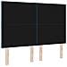 Testiera LED con luci a strisce a LED Blu scuro 144 cm Velluto - Foto miniatura 7