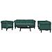 Set di Divani 3 pz Verde Scuro in Velluto - Foto miniatura 2
