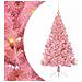Albero di Natale artificiale con luci integrate Rosa 150 cm PVC - Foto miniatura 1