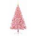 Albero di Natale artificiale con luci integrate Rosa 150 cm PVC - Foto miniatura 3