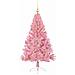 Albero di Natale artificiale con luci integrate Rosa 150 cm PVC - Foto miniatura 4