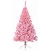 Albero di Natale artificiale con luci integrate Rosa 150 cm PVC - Foto miniatura 5