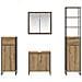 Set di mobili per il bagno Rovere artigianale Legno multistrato - Foto miniatura 9