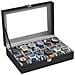 WATCH BOX 12 Porta orologi con fodera in velluto nero - Foto miniatura 2