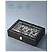 WATCH BOX 12 Porta orologi con fodera in velluto nero - Foto miniatura 6