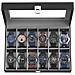 WATCH BOX 12 Porta orologi con fodera in velluto nero - Foto miniatura 3