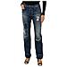 Pantaloni Lunghi Da Donna In Denim Effetto Consumato E Strappato 6y5990-5d3uz - Foto miniatura 1