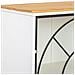Vetrina In Metallo, Legno E Vetro, 2 Ante, Bianco, 80x35x130,5h Cm - Foto miniatura 6