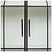 Vetrina In Metallo, Legno E Vetro, 2 Ante, Bianco, 80x35x130,5h Cm - Foto miniatura 7