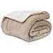 Coperta Beige 240 x 270 cm Panno - Foto miniatura 1