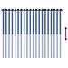 Tenda a Rullo Esterno Blocco UV 90% Strisce Blu e Bianche HDPE - Foto miniatura 9