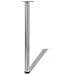 Set 4 Gambe In Nickel Tavolo Regolabili Con Staffe Triangolari 870 Mm - Foto miniatura 2