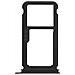 Slot Adattatore Nero Per Scheda Nano Sim + Scheda Micro-sd - Huawei P10 Plus - Foto miniatura 1