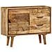 Credenza in Legno Massello di Mango 90x30x69 cm - Foto miniatura 3