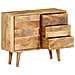 Credenza in Legno Massello di Mango 90x30x69 cm - Foto miniatura 4