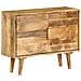 Credenza in Legno Massello di Mango 90x30x69 cm - Foto miniatura 1