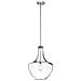 Lampadario A Sospensione A Cupola Media 1 Luce Cromo, E27 - Foto miniatura 1