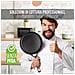 Padella per Crepes Black Line in Alluminio Fuso di Alta Qualità 28 cm | Antiaderente | Moderna Tecnologia di Cottura Effetto Pietra Calda | Adatte a Tutti i Piani di Cottura | Ideale anche per omelette, piadine, tortillas messicane, uova strapazzate - Foto miniatura 6