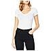 Base V T Wmn Cap Sl T-shirt, Grigio (white 110), Xx-small Donna - Foto miniatura 1