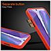 Custodia Compatibile Con Samsung Galaxy Note 20 In Rosso Opaco - Bottoni Neri - Coperchio Protettivo Ibrido Con Interno In Silicone Tpu E Retro In Plastica Opaca - Foto miniatura 6