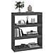 Libreria / divisorio Grigio 80x30x103,5 Cm In Massello Di Pino - Foto miniatura 3