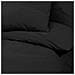 Set Copripiumino Nero 200x200 Cm In Microfibra Leggera - Foto miniatura 6