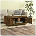 Tavolino Da Salotto Rovere Fumo 102x50x45 Cm Legno Multistrato - Foto miniatura 3