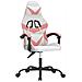 Sedia Da Gaming Girevole Bianco E Rosa In Similpelle - Foto miniatura 2
