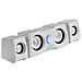 MS22 Sistema di Altoparlanti Gaming 2.2 Canali Potenza 35 W Cablato Colore Bianco - Foto miniatura 2