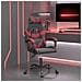 Sedia Da Gaming Girevole Nero E Rosso Vino In Similpelle - Foto miniatura 1