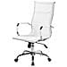Sedia Con Ruote Asuni, Poltrona Direzionale Con Braccioli, Sedia Ergonomica Da Ufficio, Bianco, 63x54h106/116 Cm - Foto miniatura 6