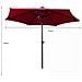 Ombrellone da Giardino ORIENT con regolazione dell'inclinazione, Colore Rosso, 270x270x235 cm - Foto miniatura 3