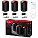 M3000 3-Pack Dual-band (2.4 GHz / 5 GHz) Wi-Fi 6 (802.11ax) Nero, Rosso 1 Interno - Foto miniatura 4