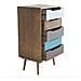 Cassettiera In Legno Con 5 Cassetti Colorati 45x36,5xh81,5 Cm Charles - Foto miniatura 2