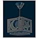 Lampada A Sospensione Per Bambini Moonlight Luna E Stelle Blu - Foto miniatura 5