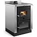 Cucina a Legna VICENZA EVO Potenza Termica Nominale 6 kW 172 m³ Riscaldabili Colore Bordeaux Acciaio Inox - Foto miniatura 1