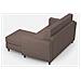 Divano Yasel 2 Posti (due Sedute Da 60cm) + Pouf Misure Esterne L. 152 P. 155 Colore Talpa - Foto miniatura 5