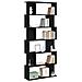 Libreria Rovere Nero 80x24x190,5 cm in Legno Multistrato - Foto miniatura 7