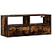 Mobile Tv Rovere Fumo 100x31x39,5cm Legno Multistrato E Metallo - Foto miniatura 2