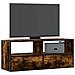 Mobile Tv Rovere Fumo 100x31x39,5cm Legno Multistrato E Metallo - Foto miniatura 1