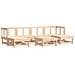 Set Salotto Da Giardino 7 Pz In Legno Massello Di Pino - Foto miniatura 2