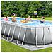 Piscina Fuori Terra - Ovale - 610x305x122 Cm - Grigio - Include Accessori Coordinati Cb58 - Foto miniatura 4
