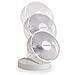 Ventilatore Pieghevole Ricaricabile Senza Fili,Altezza Regolabile, 3 Velocità, Angolo 90°, Batteria Litio 1800mAh, Ricarica USB, Portatile, Conveniente (Bianco, 20 cm Pieghevole) - Foto miniatura 2