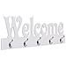 Lusso Casadino -  Appendiabiti A Muro Welcome Bianco 74x29,5 Cm - Foto miniatura 2